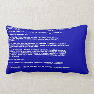 Almofada Lombar Tela azul da morte