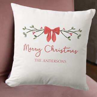 Almofada Lombar Tendência de Arco de Coquetes de Natal Personaliza