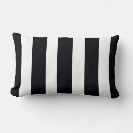 Almofada Lombar Tendência Moderna em preto e branco com distribuiç