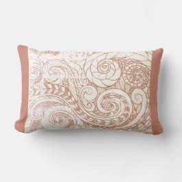 Almofada Lombar Terracotta Botanical Swirl