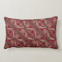 Almofada Lombar Teste padrão africano étnico com simbols de