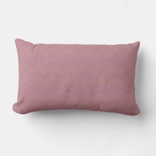 Almofada Lombar Teste padrão de ziguezague cor-de-rosa, simples,
