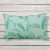 Teste padrão tropical das folhas do verde azul da