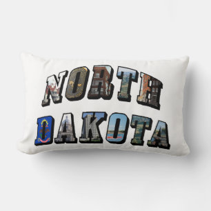 Almofada Lombar Texto da imagem de North Dakota