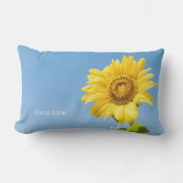 Almofada Lombar Texto personalizado Girassol