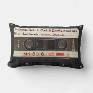 Almofada Lombar Texto Personalizado / Gravador de Música com Amor