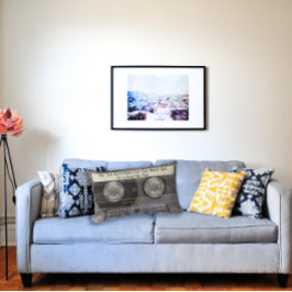 Almofada Lombar Texto Personalizado/ Retro Love Music Casstape