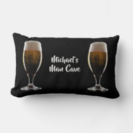 Almofada Lombar Texto personalizado Vidro de Cerveja