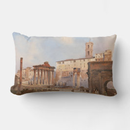 Almofada Lombar The Ancient Roman Forum (por Ippolito Caffi)