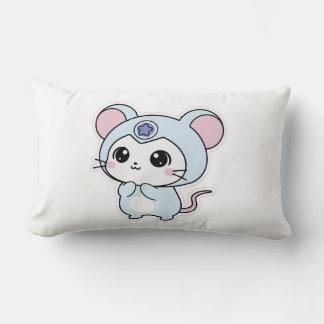 Almofada Lombar Throw Pillow Cute little lovely mouse 