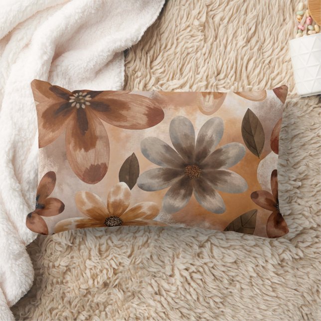 Almofada Lombar Tie Dye Autumn Floral (Cobertor)