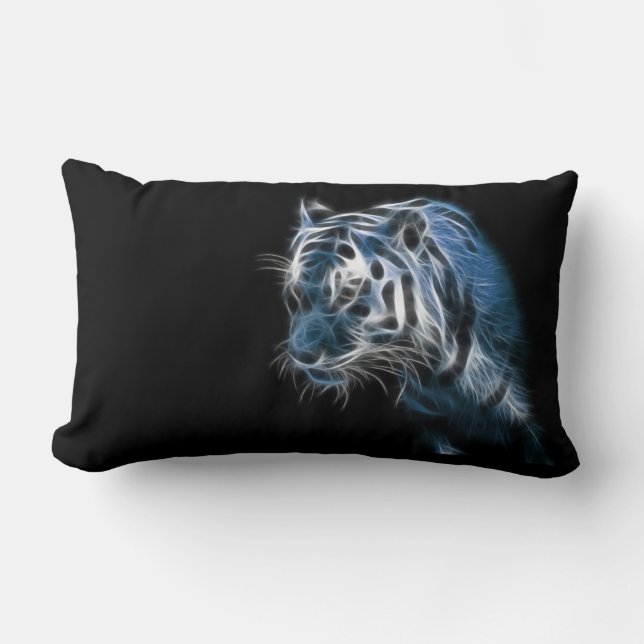 Almofada Lombar Tigre Branco Elétrico (Frente)