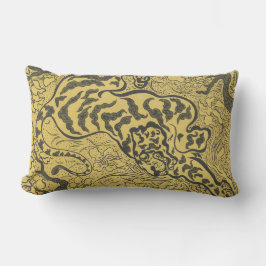 Almofada Lombar Tigre na selva (animal selvagem) (por Paul Ranson)