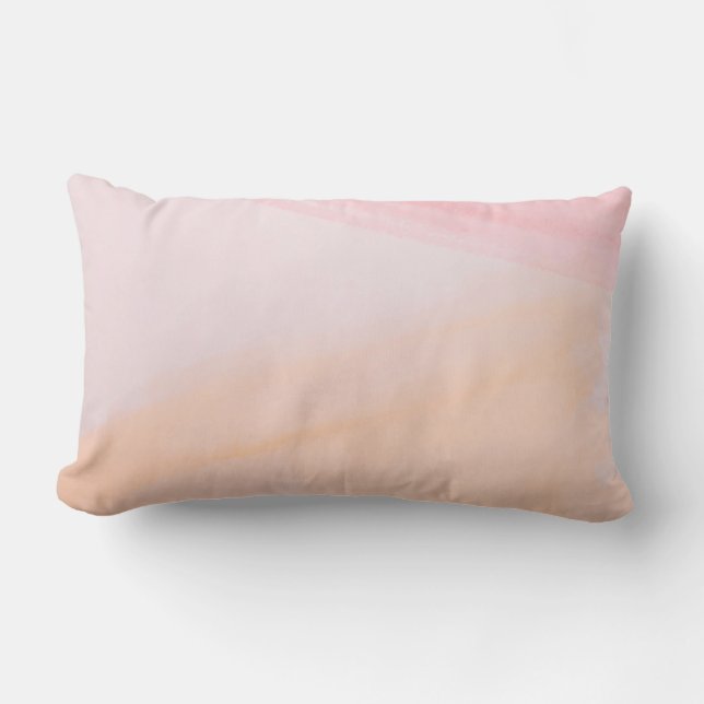 Almofada Lombar Tintas cor-de-rosa e laranja (Frente)