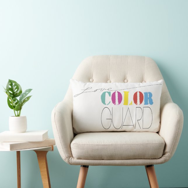 Almofada Lombar Tipografia de Guarda de Amor com Guarda de Cor (Cadeira)