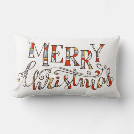 Almofada Lombar Tipografia Feliz de Natal