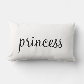 Almofada Lombar Tipografia princesa para o travesseiro de decoraçã