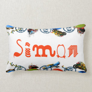Almofada Lombar Todo o menino das coisas personalizado/lunático