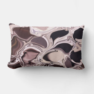Almofada Lombar Tons da Terra Marble Browns e Tans