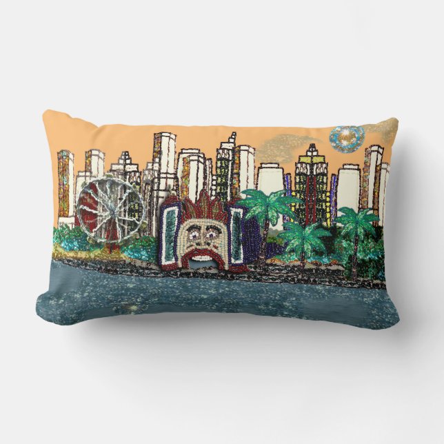 Almofada Lombar TRAVESSEIRO 2 | Parque de Luna | Sequin Dreams Stu (Frente)