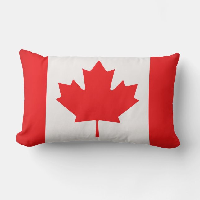 Almofada Lombar Travesseiro-Almofada-Bandeira Canadense (Frente)
