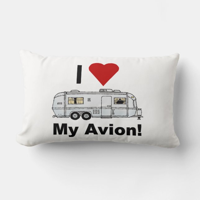 Almofada Lombar Travesseiro Avion Trailer, 53 cm, Reversível (Frente)
