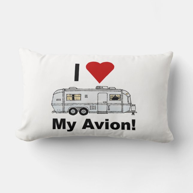 Almofada Lombar Travesseiro Avion Trailer, 53 cm, Reversível (Frente)