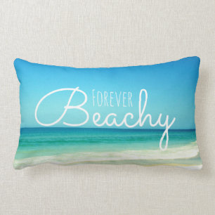 Almofada Lombar Travesseiro azul para sempre Beachy