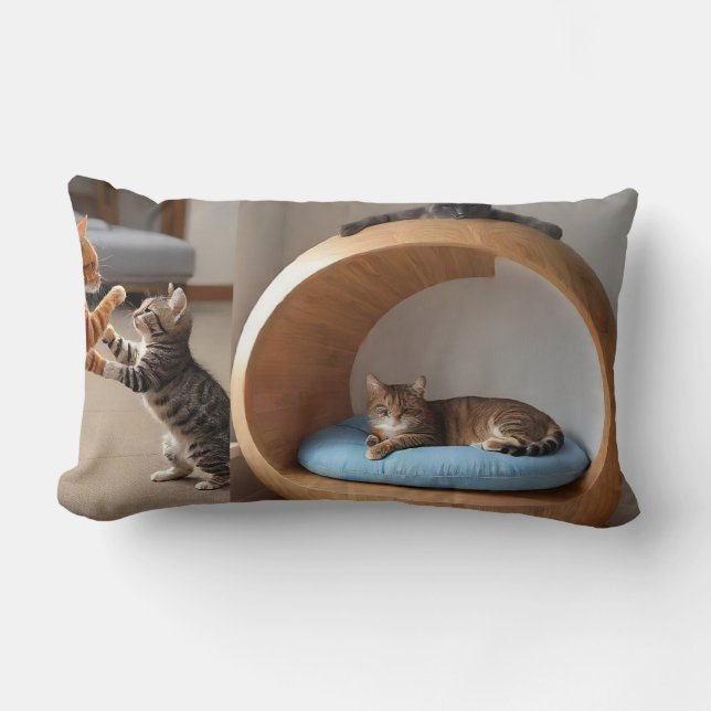 Almofada Lombar Travesseiro 'Cat Nap Haven' (Frente)