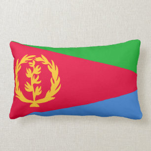 Almofada Lombar Travesseiro da bandeira do Eritrean