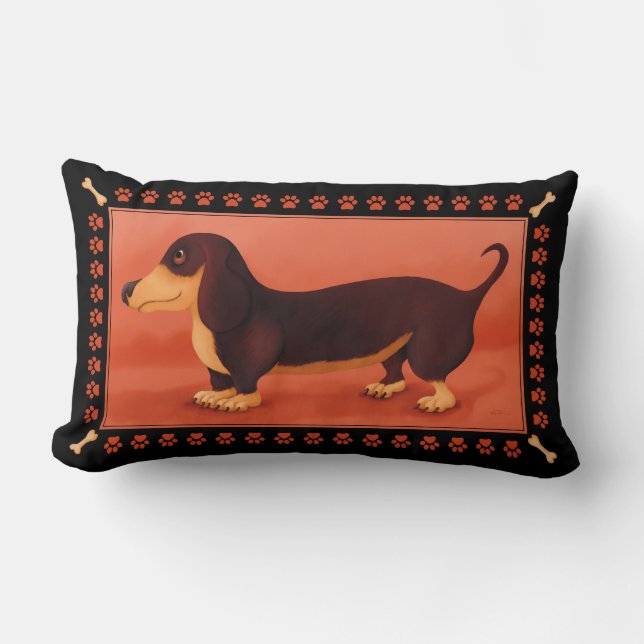 Almofada Lombar Travesseiro Dachshund (Frente)
