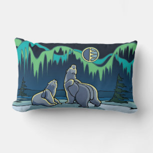 Almofada Lombar Travesseiro de Arte de Urso Polar Primeiras Nações