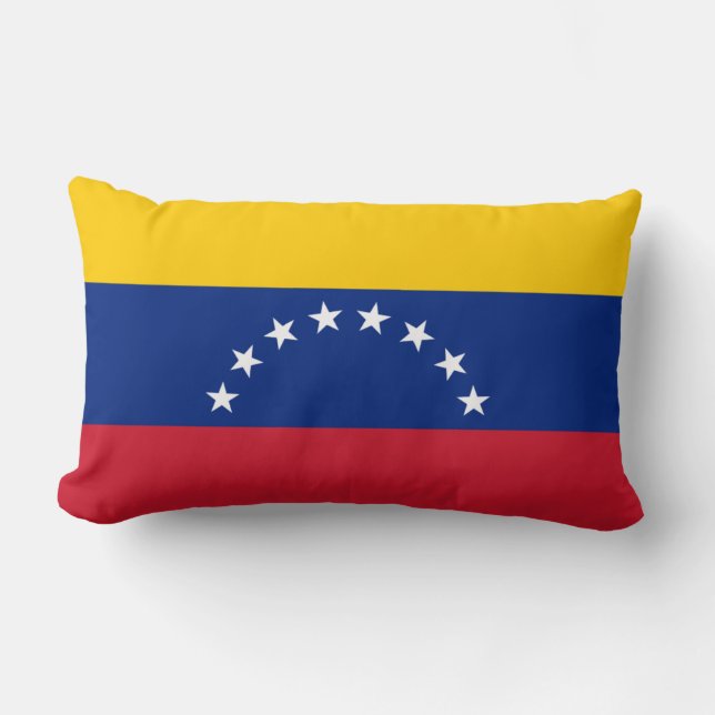 Almofada Lombar Travesseiro de bandeira venezuelano (Frente)