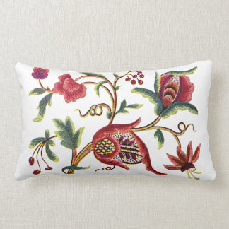 Almofada Lombar Travesseiro de Bordados Jacobean
