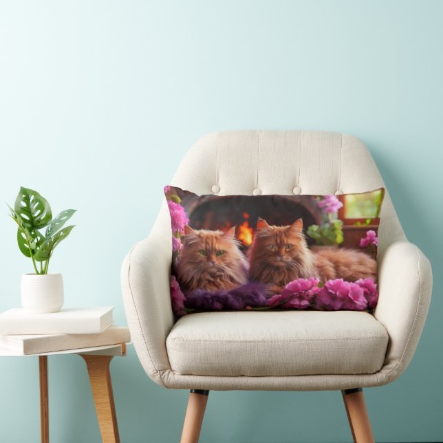 Almofada Lombar Travesseiro de Cat Lumbar para amantes de Cat (Cadeira)