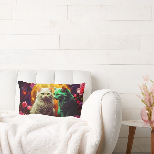 Almofada Lombar Travesseiro de Cat Lumbar para amantes de Cat (Sofá)