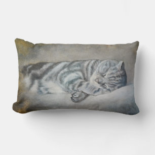Almofada Lombar Travesseiro de Gato com Sono