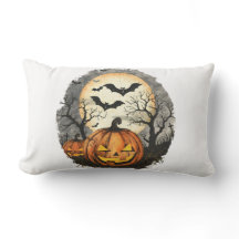 Travesseiro de Halloween Abóbora – Decoração Assus