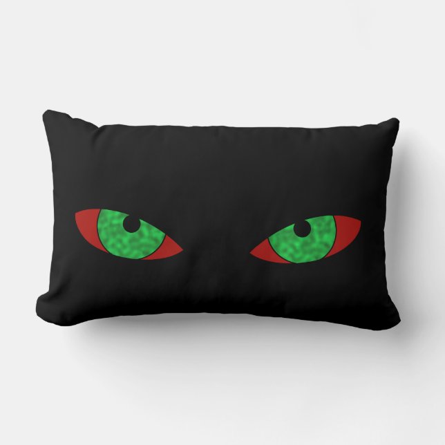 Almofada Lombar Travesseiro de Halloween de Olhos Vampiros (Frente)