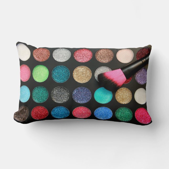 Almofada Lombar Travesseiro de Makeup de Glitter (Frente)