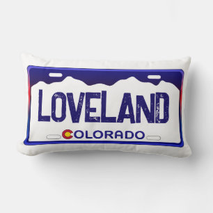 Almofada Lombar Travesseiro de placa azul Loveland Colorado