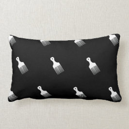 Almofada Lombar Travesseiro decorativo afro preto e branco do