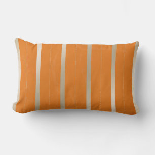 Almofada Lombar Travesseiro decorativo alaranjado e de prata das