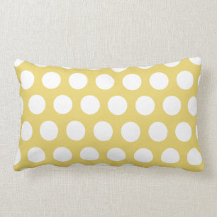 Almofada Lombar Travesseiro decorativo amarelo e branco do Lumbar