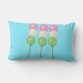 Almofada Lombar Travesseiro decorativo Anime Blue Pastel Dango