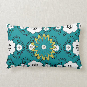 Almofada Lombar Travesseiro decorativo Boho Chic Flower Love