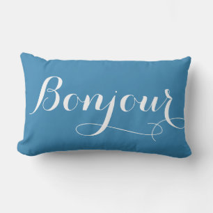 Almofada Lombar Travesseiro decorativo Bonjour Paris Lumbar