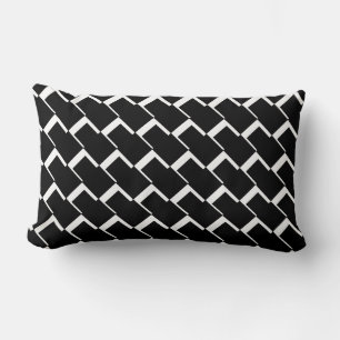 Almofada Lombar Travesseiro decorativo branco preto, Travesseiro l