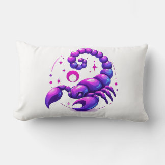 Almofada Lombar Travesseiro decorativo com símbolo de escorpião zo