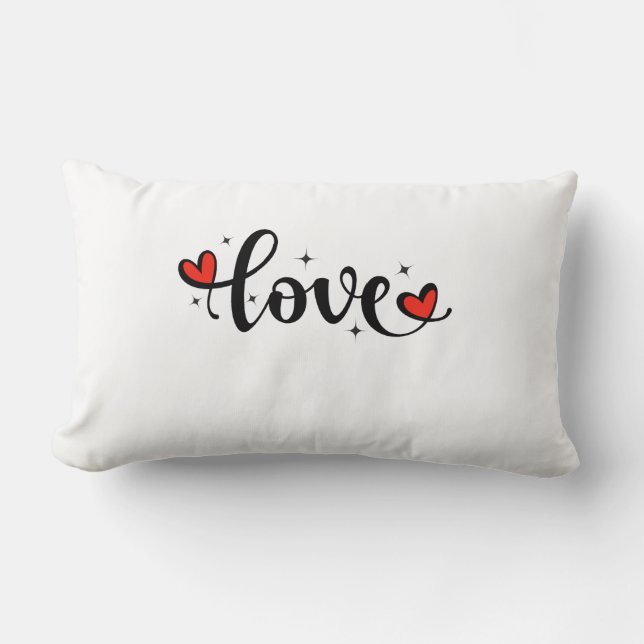 Almofada Lombar Travesseiro decorativo Cozy LOVE - Perfeito para D (Frente)